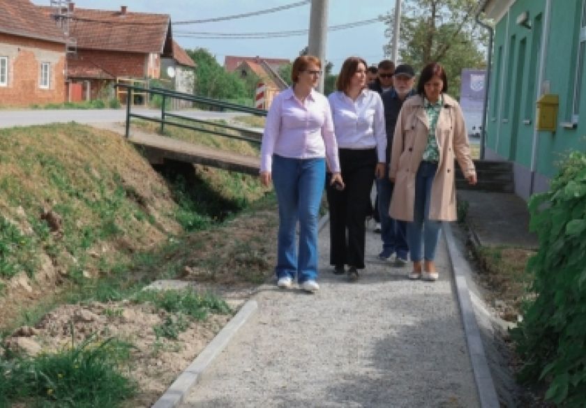 Uskoro završetak pješačke staze u Brodskom Drenovcu i Dobrovcu te početak nekoliko projekata ŽUC-a Požeško-slavonske županije