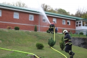 Vježba evakuacije i gašenja požara na zgradi Doma za starije u Velikoj i potraga za nestalom osobom