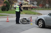 U naletu &quot;Audia&quot; na moped teško ozlijeđen 58-godišnji vozač mopeda
