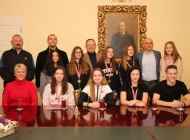 Članovi Gimnastičkog društva Sokol na prijemu kod gradonačelnika Puljašića