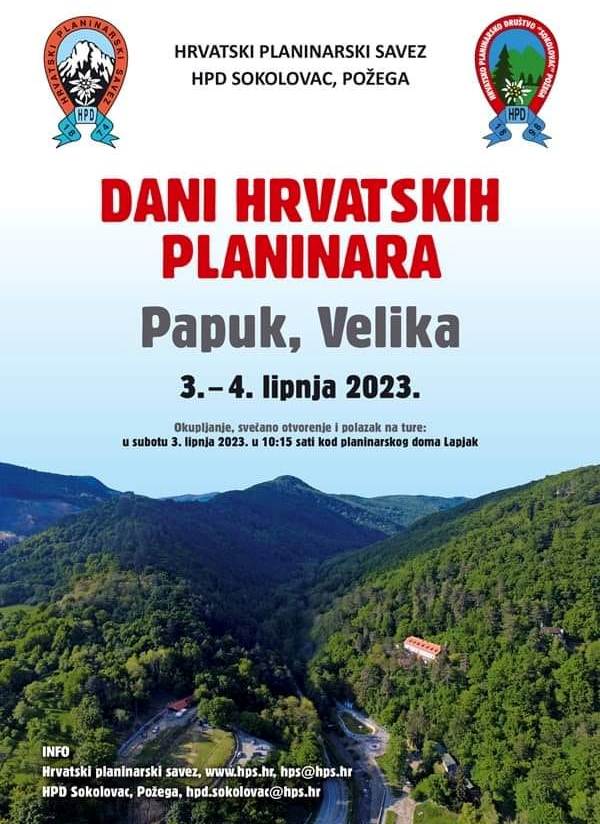 Plakat Dan hrvatski planinara