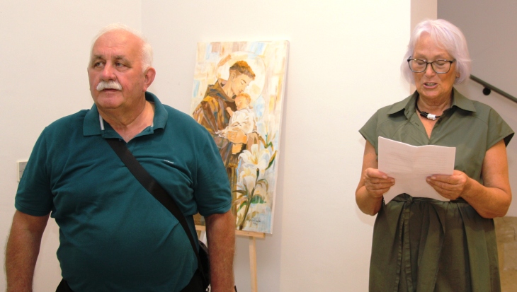 Samostalna izložba sakralnih motiva požeške umjetnice Maje Del Vechio kojom obilježava 60 godina slikarstva