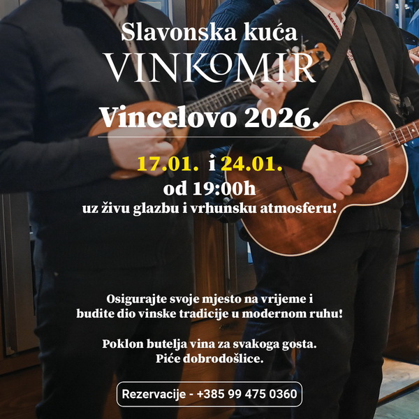 Objava Vinkomir Vincelovo 2026