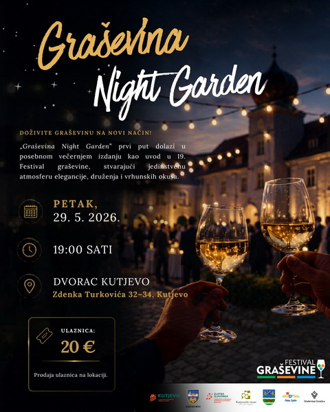 Program Graševina Night Garden 2026 u Kutjevu 1