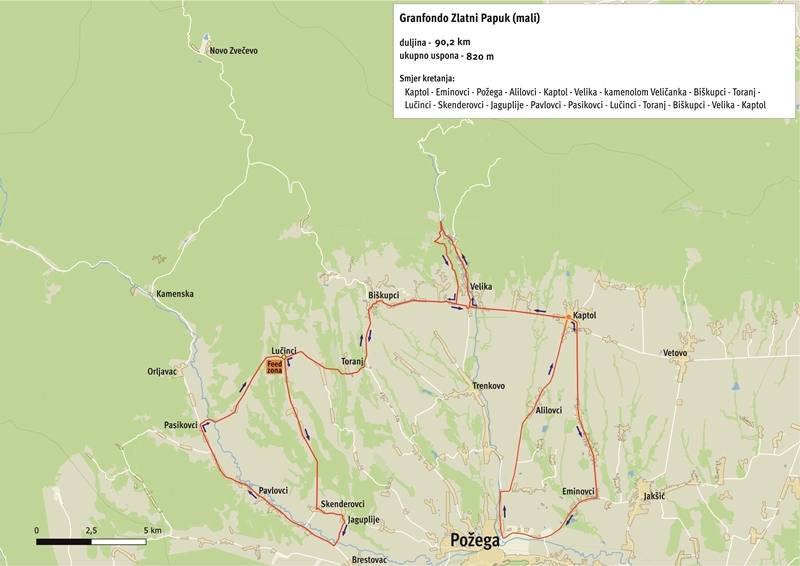 Danas kreće odgođena biciklistička utrka Gran fondo Zlatni Papuk diljem Požeštine