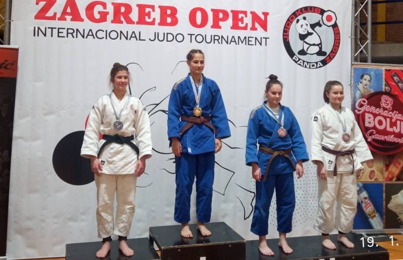 Džudašica Lana Knaus startala uspješno u 2025. godini na Međunarodnom turniru Zagreb open zlatna