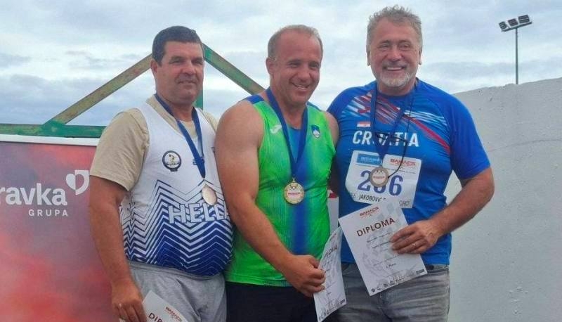 Franjo Čamak i Damir Jakobović osvojili medalje na atletskom veteranskom prvenstvu Balkana