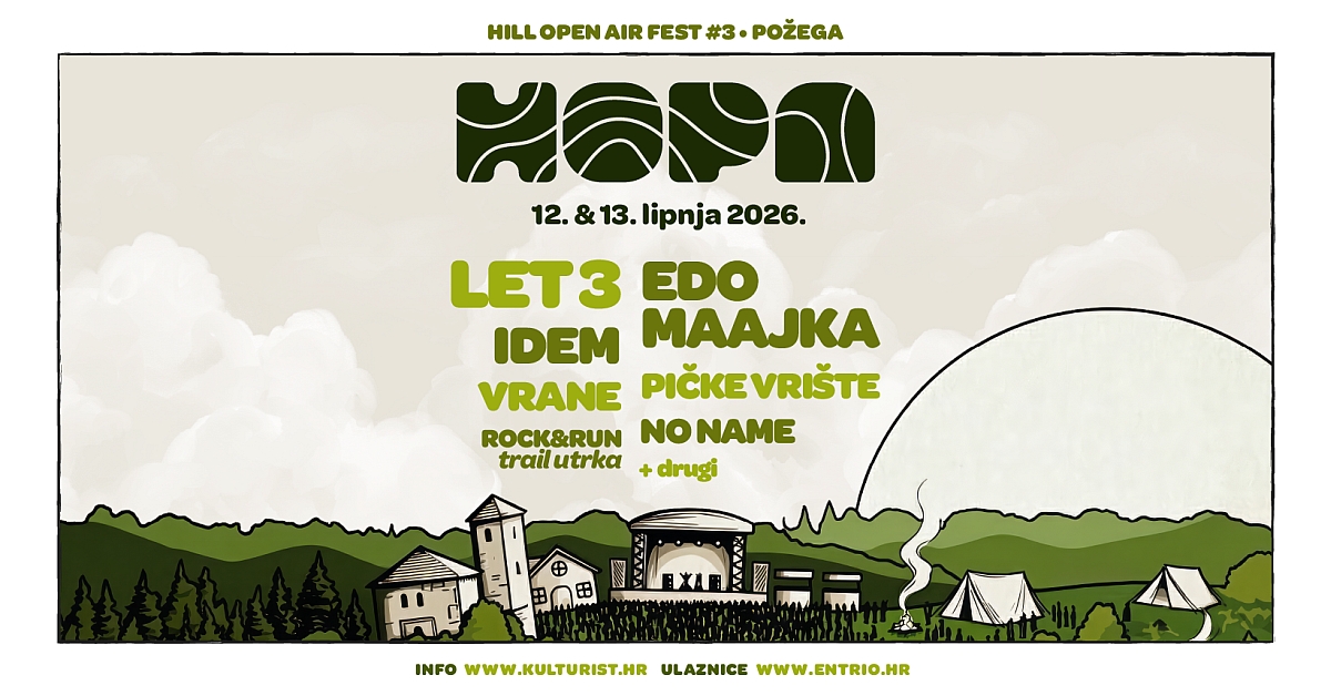 HOPA fest ponovno osvaja Požešku goru: Let 3, Edo Maajka i nezaboravna atmosfera pod zvijezdama