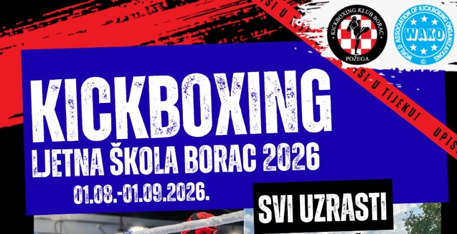 Kickboxing klub Borac organizira Ljetnu školu kickboxinga na otvorenom