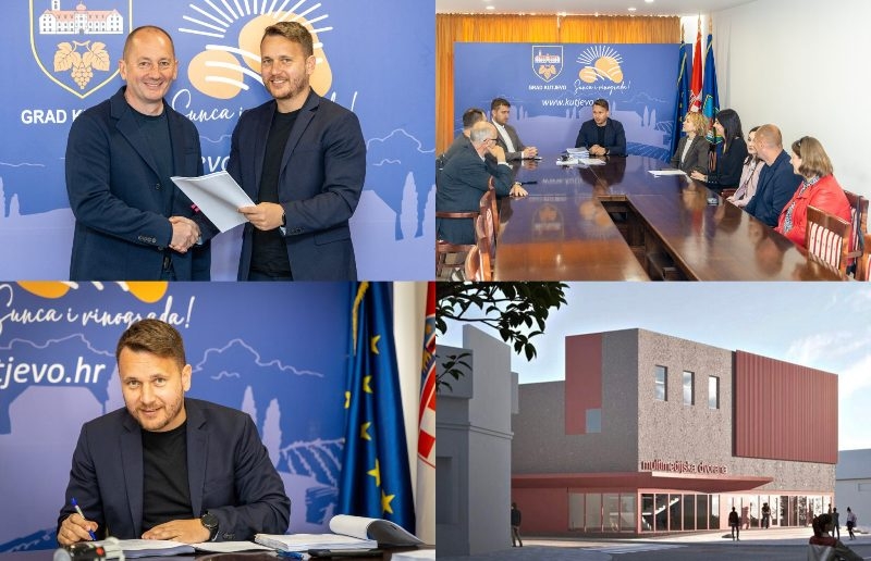 Kutjevo dobiva novi Dom kulture u centru grada na Trgu graševine - Potpisani ugovori za najveći projekt u povijesti grada
