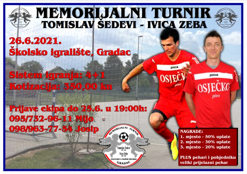 Memorijal Tomislav Šedevi – Ivica Zeba pred vratima – prijavite svoje ekipe na vrijeme!