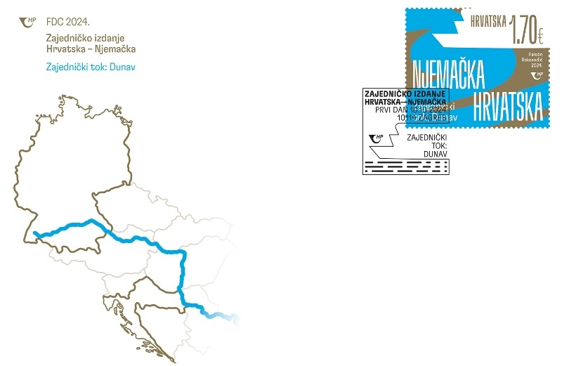 Nova prigodna marka „Zajedničko izdanje Hrvatska – Njemačka“  Dunav – rijeka koja spaja na poštanskoj marki