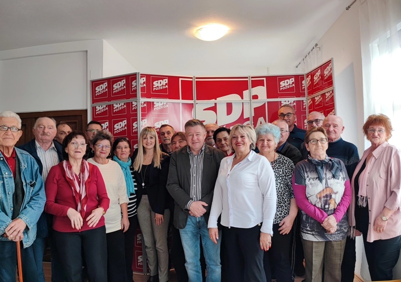 Novo rukovodstvo Foruma seniora SDP u Požegi - predsjednica Irenka Milobara