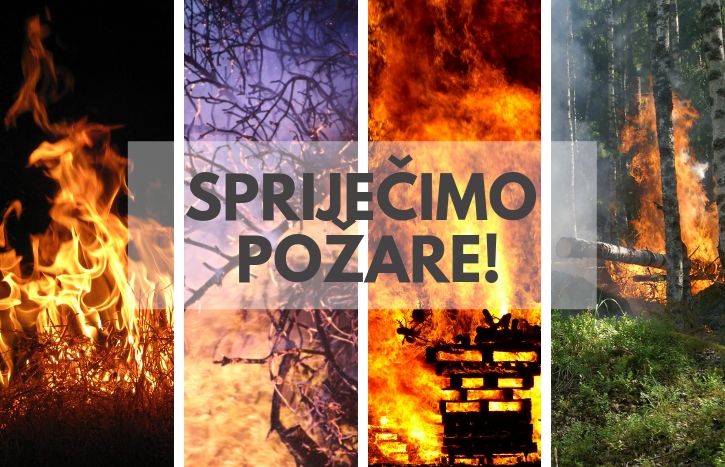Od danas 1. lipnja do 31. listopada zabranjeno je svako loženje vatre na otvorenom prostoru zbog opasnosti od požara