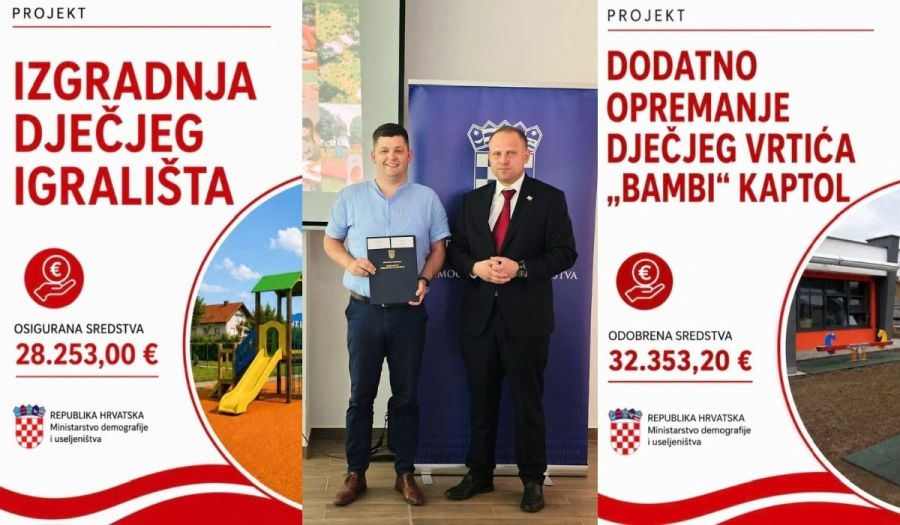 Općini Kaptol odobreno više od 60 tisuća eura bespovratnih sredstava za ulaganja u djecu