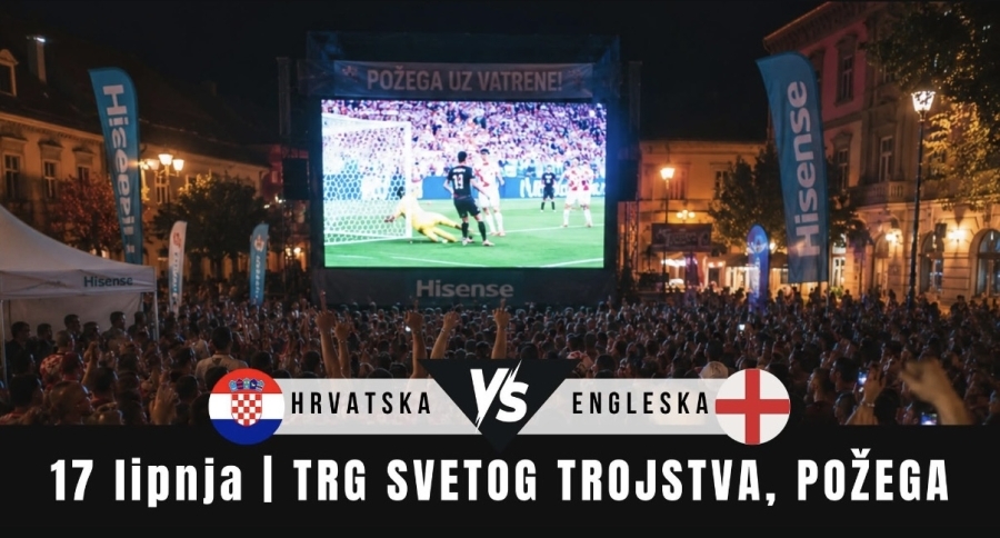 Požega sutra navija: Alles organizira prijenos utakmice na Trgu Svetog Trojstva