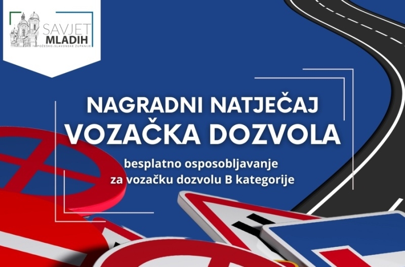 Savjet mladih otvorio nagradni natječaj za srednjoškolce: Besplatno osposobljavanje za vozača B kategorije