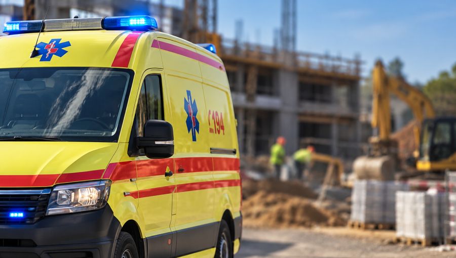 Teško ozlijeđen 27-godišnji radnik nakon što je na njega pao spremnik s vodom, radnim strojem upravljao vozač s poništenom dozvolom