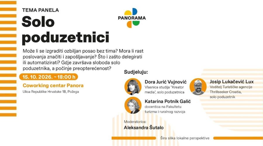 Može li se uspješan posao graditi bez zaposlenika? Nova Panorama u Požegi donosi priče solo poduzetnika
