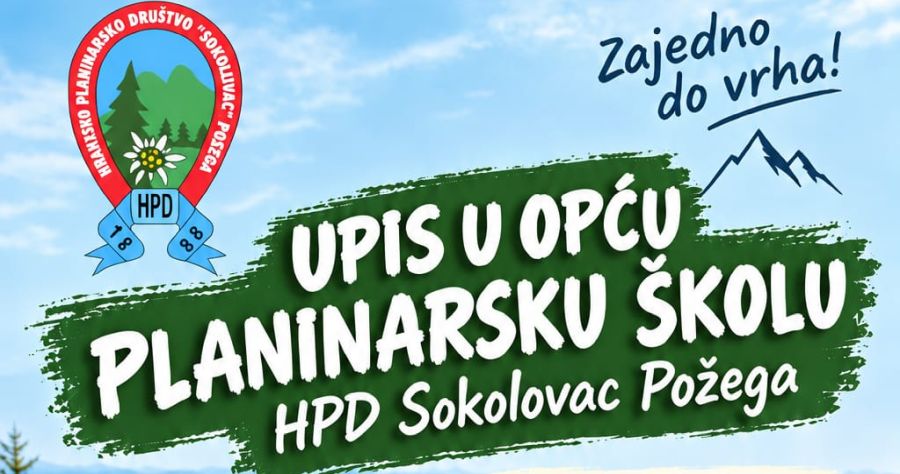 Zajedno do vrha: HPD Sokolovac Požega otvara vrata nove Opće planinarske škole