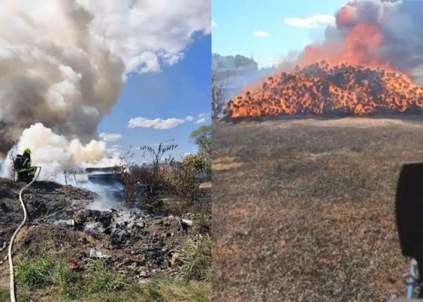 Požar u Golobrdcima zahvatio suhu travu i oko 350 željezničkih pragova