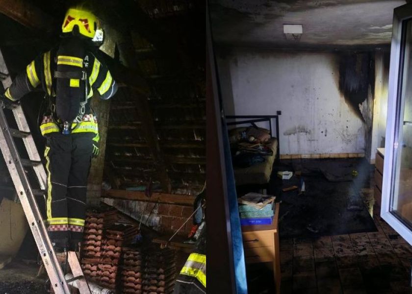Dva požara u obiteljskim kućama: U jednom se zapalio kauč na tavanu, u drugom drveni ormar uz dimnjak