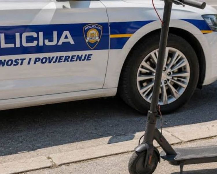 Policija oduzela električni romobil koji može razviti 59 km/h – njime je upravljao maloljetnik bez zaštitne kacige
