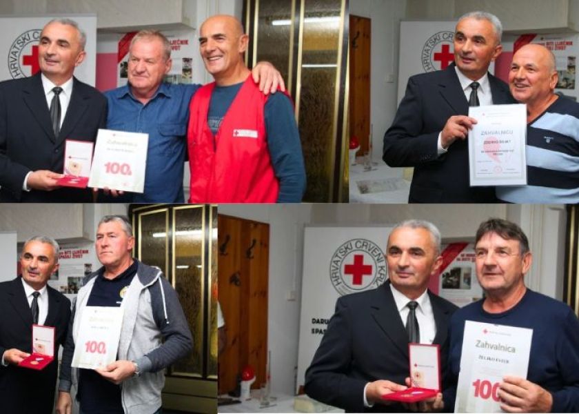 U Požegi dodijeljena priznanja i zahvalnice dobrovoljnim darivateljima krvi: U ovoj godini prikupljeno 2.309 doza krvi
