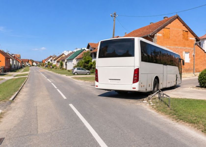 Autobusom udario u prometni znak u Požegi