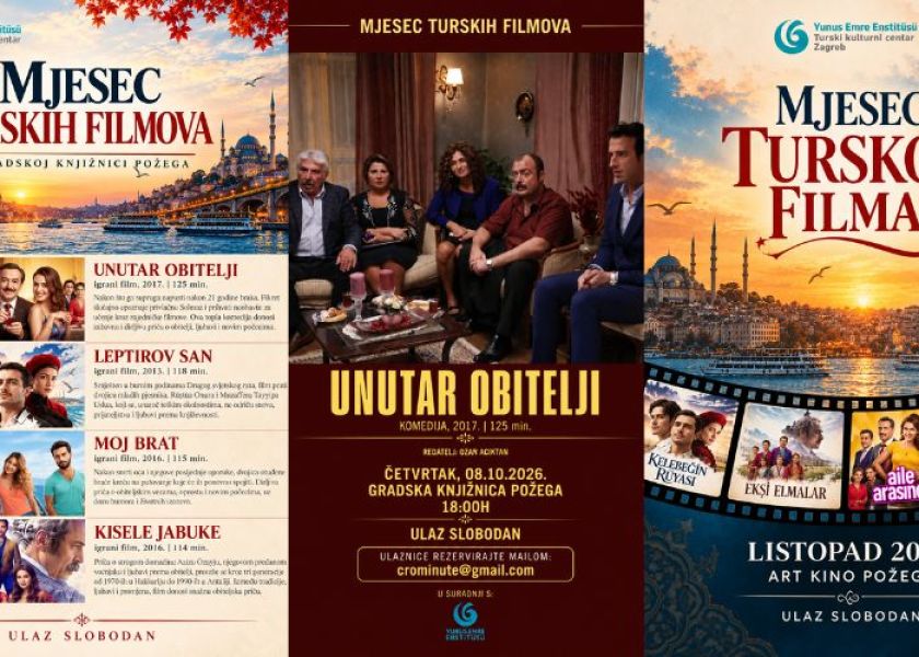 Mjesec turskih filmova u Požegi: Četiri filmske večeri uz besplatan ulaz