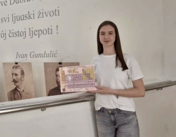 Tena Stastny pozvana na pripreme za međunarodne prirodoslovne olimpijade