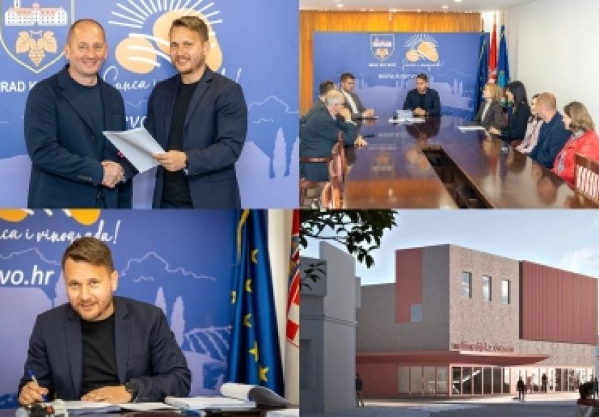 Kutjevo dobiva novi Dom kulture u centru grada na Trgu graševine - Potpisani ugovori za najveći projekt u povijesti grada