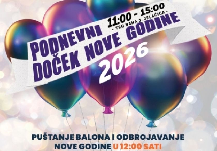 Najavljen Podnevni doček Nove godine u Pakracu od 11 do 15 sati uz balone i bogatu tombolu