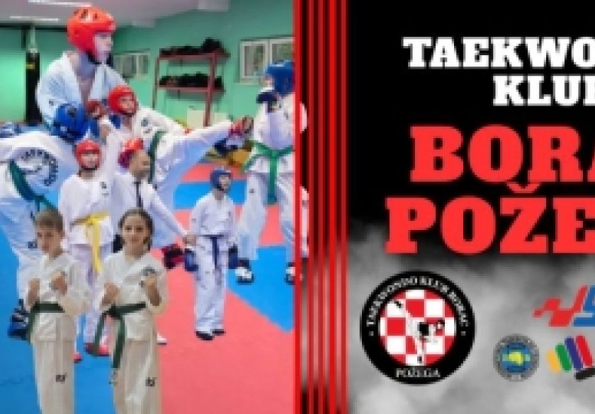 Taekwondo klub Borac Požega kreće s radom, upisi već u tijeku