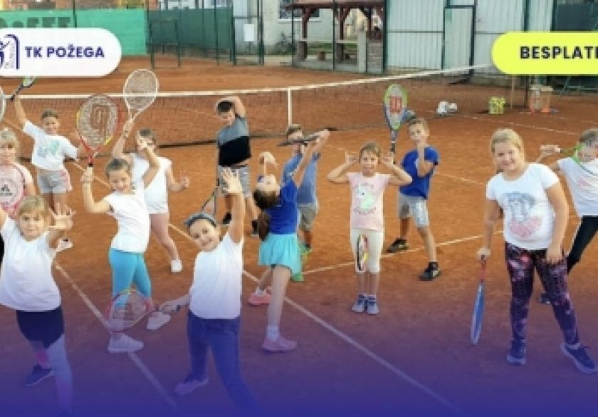 Teniski klub Požega organizira besplatnu Ljetnu školu tenisa za djecu