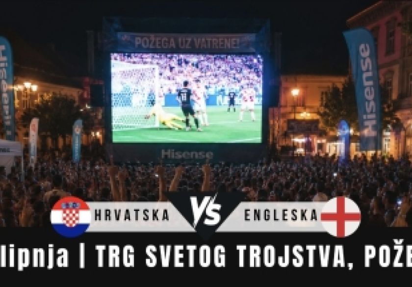 Požega zajedno navija: Alles organizira prijenos utakmice na velikom ekranu