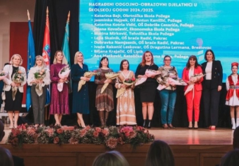 Požeško-slavonska županija nagradila najuspješnije učenike i odgojno-obrazovne djelatnike u prošloj školskoj godini