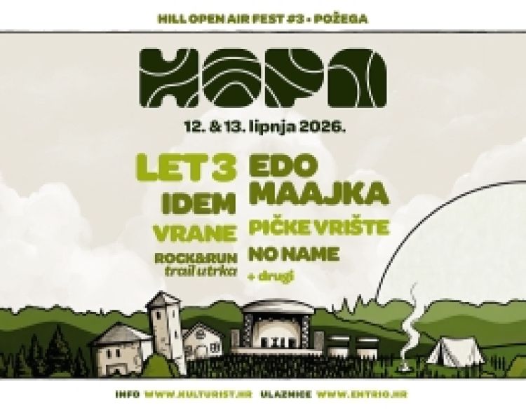HOPA fest ponovno osvaja Požešku goru: Let 3, Edo Maajka i nezaboravna atmosfera pod zvijezdama