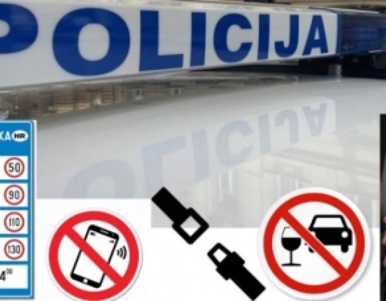 Vozači i dalje opušteni a policija bilježi za vikend 98 prekršaja - 10 alkoholiziranih, 12 bez pojasa, 41 bržih od dopuštene brzine kretanja