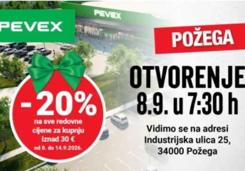 Otvorenje prodajnog centra PEVEX Požega