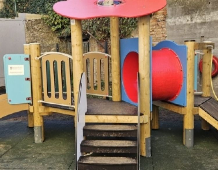 Kroz projekt opremljeno igralište Dječjeg vrtića Svetog Leopolda Mandića u Požegi u vrijednosti od 50 tisuća eura