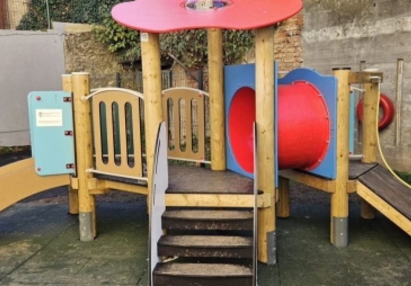 Kroz projekt opremljeno igralište Dječjeg vrtića Svetog Leopolda Mandića u Požegi u vrijednosti od 50 tisuća eura