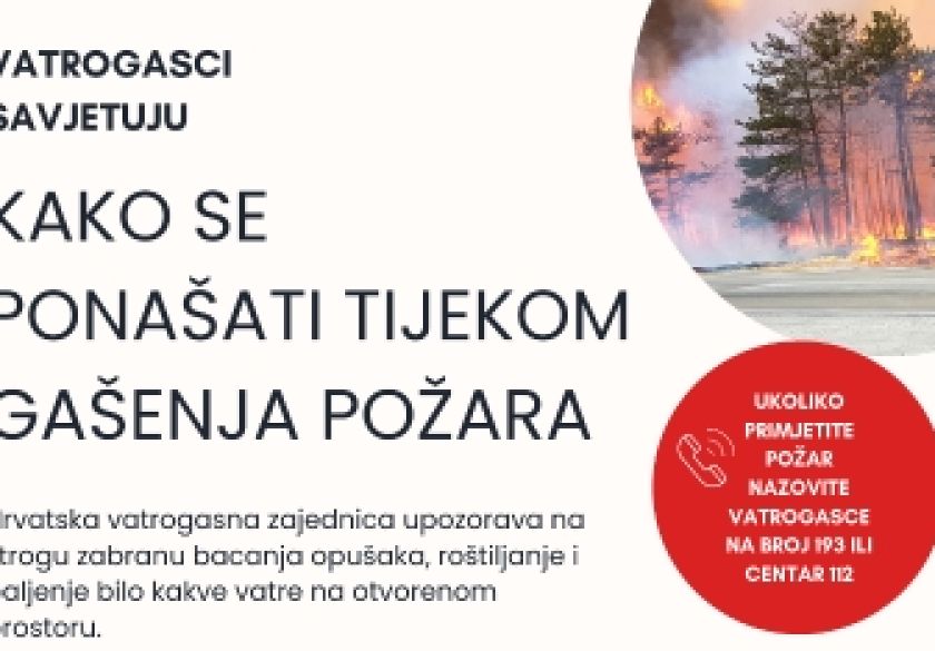 Hrvatska vatrogasna zajednica upozorava - toplinski val u punom jeku i velika je opasnost od nastanka požara