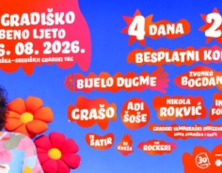 Danas počinje Novogradiško glazbeno ljeto 2026. – 30 godina glazbe, zajedništva i nezaboravnih uspomena - 13. do 16. kolovoza