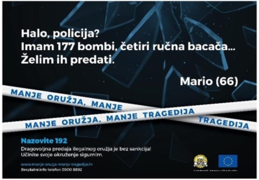 Za sigurniju budućnost bez oružja-predano 364 komada streljiva