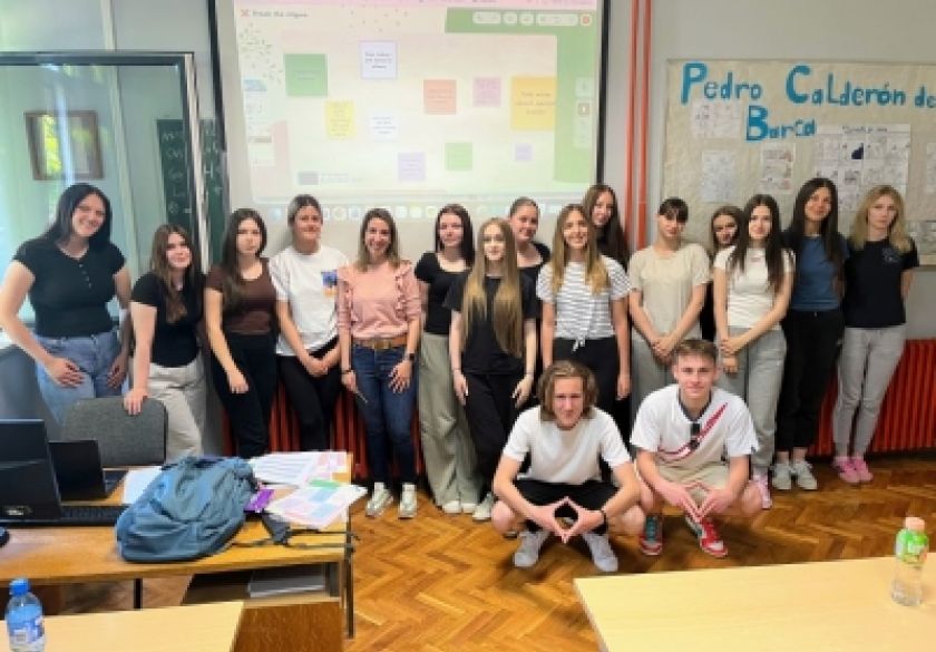 Španjolska profesorica u Ekonomskoj školi Požega održala radionice o mentalnom zdravlju i inkluziji