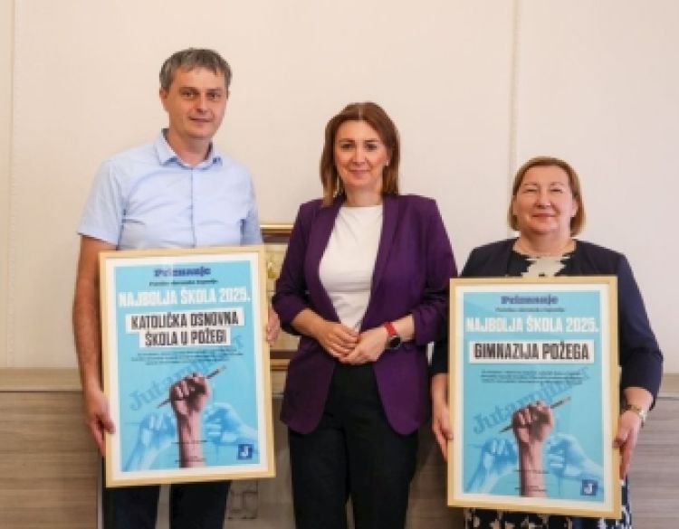 Županica Jozić ugostila ravnatelje najbolje rangiranih škola u Požeško-slavonskoj županiji prema izboru Jutarnjeg lista