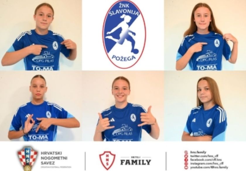 Pet igračica ŽNK Slavonija Požega pozvano u hrvatske mlađe reprezentacije