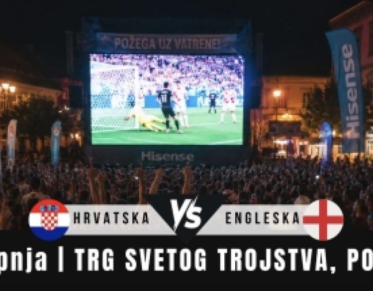 Požega zajedno navija: Alles organizira prijenos utakmice na velikom ekranu