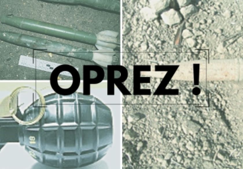 U tri slučaja pronađeno 6 ručnih bombi, tri tromblona i protutenkovske mine zaostale iz Domovinskog rata